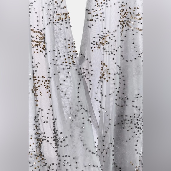 ZARA BEADED EMBROIDERED HALTER TOP - Picture 9 of 12